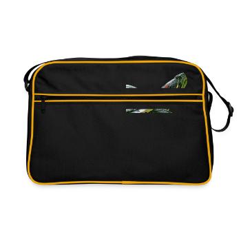 turtle tortoise - Retro Bag - black/gold - Front