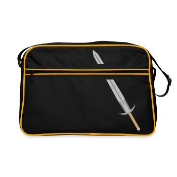 Escrime épée fleurette parade samurai25 - Sac Retro - noir/or - Devant