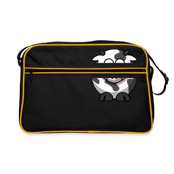 cow - Retro Bag - black/gold - Front