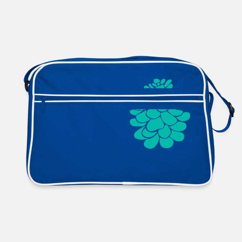 green pine cone Retro Bag