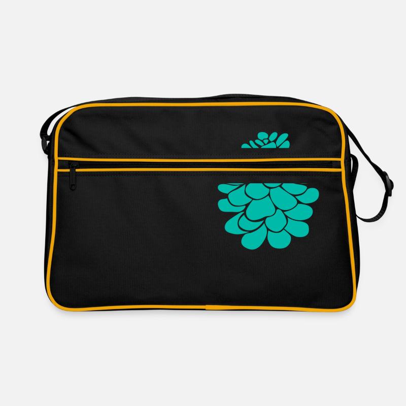 green pine cone Retro Bag