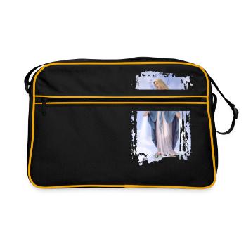 Holly Mary Maria Madonna Mariana Jungfrau Maria - Retro Tasche - Schwarz/Gold - Vorne