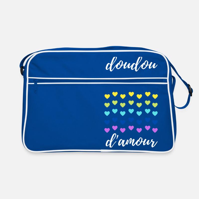 doudou d amour avec des cœurs Sac Retro