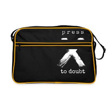 Appuyez sur X pour douter - Sac Retro - noir/or - Devant