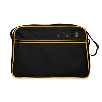 insek 11 - Retro Tasche - Schwarz/Gold - Vorne