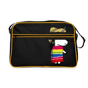 Licorne mexicaine - Sac Retro - noir/or - Devant