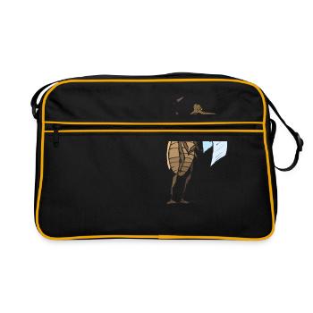 insek 138 - Retro Tasche - Schwarz/Gold - Vorne