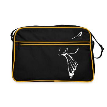 blanc Aile de libellule - Sac Retro - noir/or - Devant