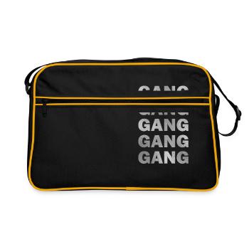 Gear Gang Gear Silver - Retro Bag - black/gold - Front