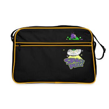 Space Pizza - Retro Bag - black/gold - Front