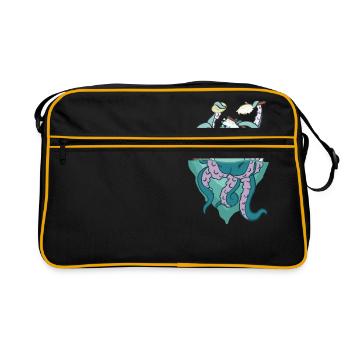 kraken - Sac Retro - noir/or - Devant