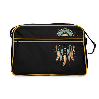Dreamcatcher - Retro Bag - black/gold - Front