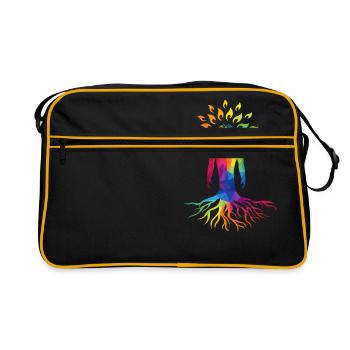 Symbol of nature's lowest common denominator - Retro Bag - black/gold - Front