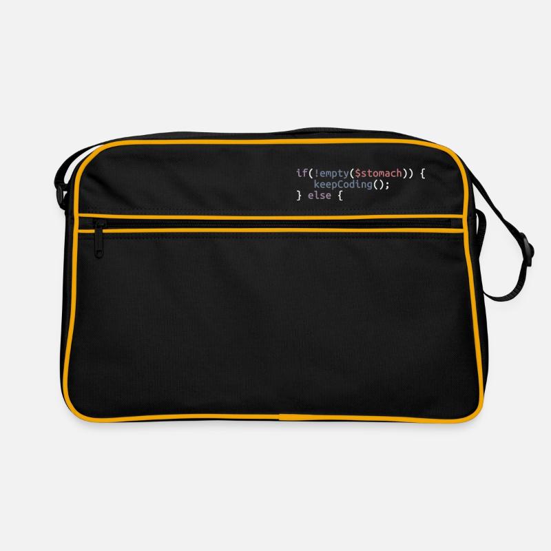 procédé orderPizza - Sac Retro - noir/or