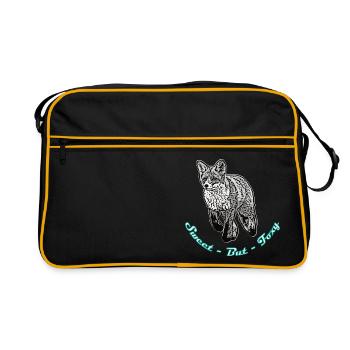 Sweet but Foxy - Retro Bag - black/gold - Front