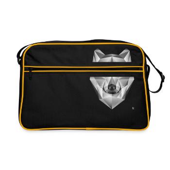 Grey Wolf - Retro Bag - black/gold - Front