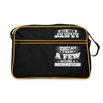 Mathématiques Math Mathematic chemise tous les hommes égaux - Sac Retro - noir/or - Devant