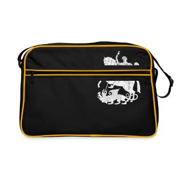 Knight - Retro Bag - black/gold - Front