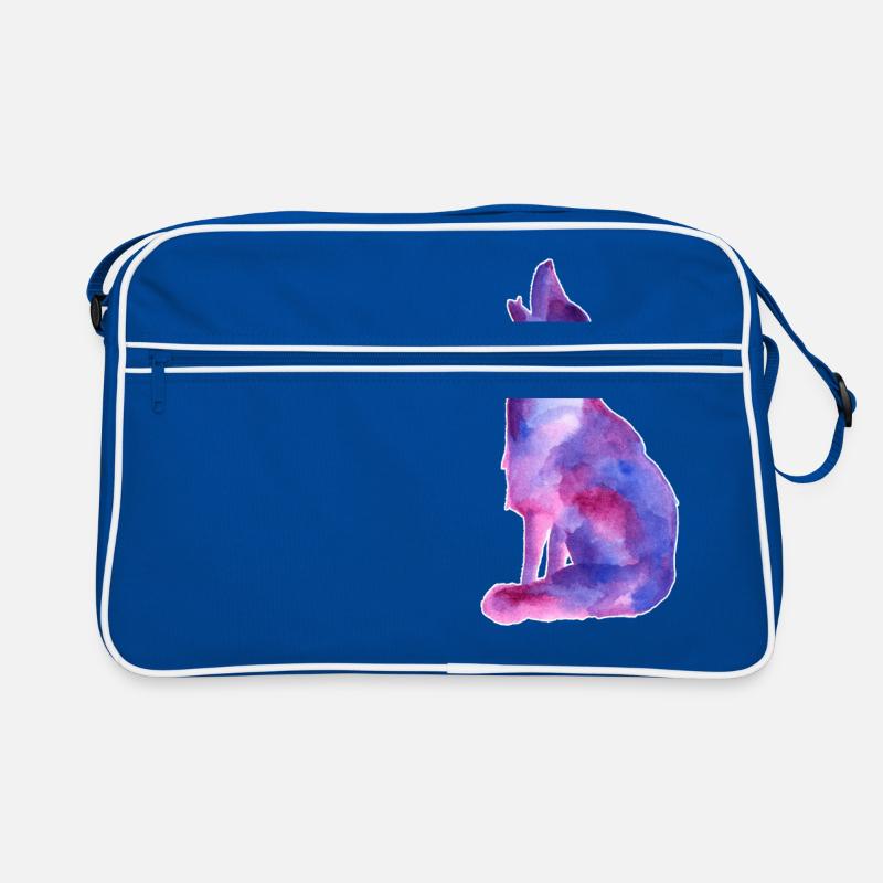 Galaxy Wolf Retro Tasche
