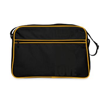 TranceMusicIsLoveblack - Sac Retro - noir/or - Devant