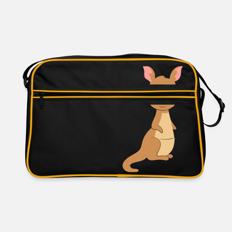 Süßer Känguru Retro Tasche
