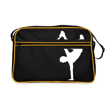 Breakdancing Breaking B-Boying B-Girling Hip-Hop - Retro Bag - black/gold - Front