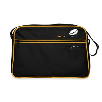 Cuddling? - Retro Bag - black/gold - Front