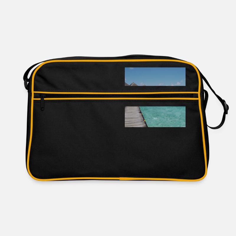 coole Erfolgs Spruch Geschenk Idee Geburtstag - Retro Tasche - Schwarz/Gold
