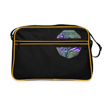 Pflege Beruf - Retro Tasche - Schwarz/Gold - Vorne