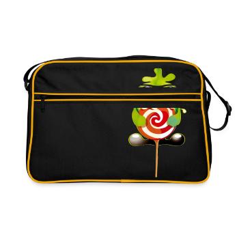 Lolling monstre - Sac Retro - noir/or - Devant