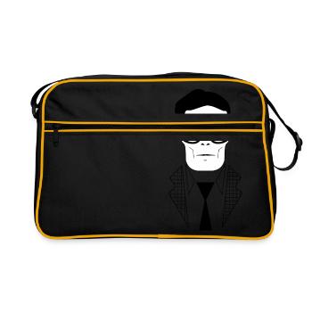 Pier Paolo Pasolini - Retro Tasche - Schwarz/Gold - Vorne