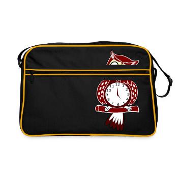 clock time clock time hourglass hourglass58 - Retro Bag - black/gold - Front