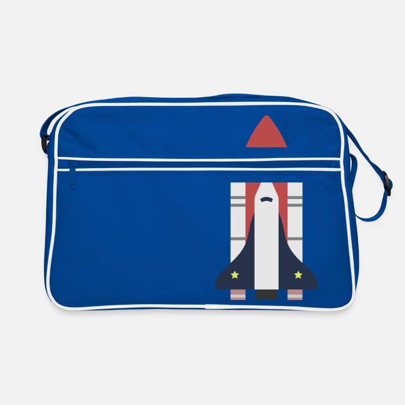 Rakete Weltraum Geschenk Idee Retro Tasche