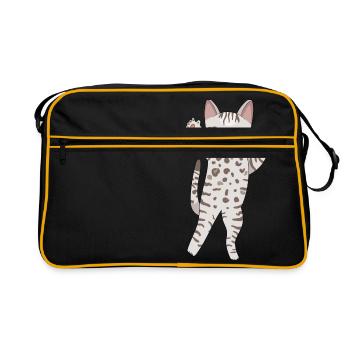 Bengale gris - Sac Retro - noir/or - Devant