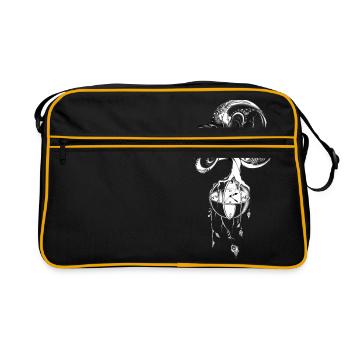 PeacockTree - Retro Tasche - Schwarz/Gold - Vorne