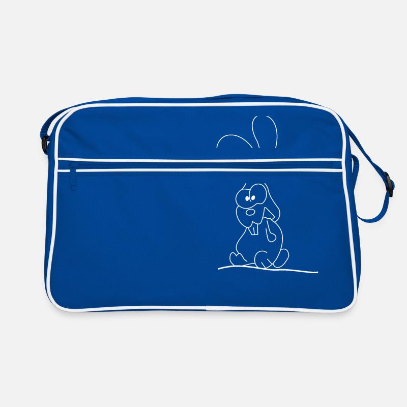 Crazy, sitting in white Retro Bag