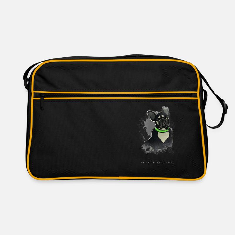 bouledogue français - Sac Retro - noir/or
