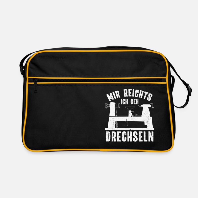 Drechsler Drechseln Drechselbank Drechsel Retro Tasche