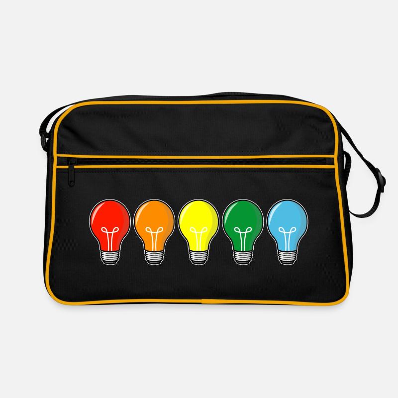 colored light bulbs Retro Bag