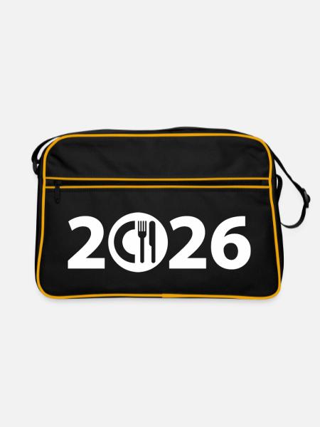 Chef 2026, Chef 2026, Restaurant 2026 - Sac Retro - noir/or - Devant