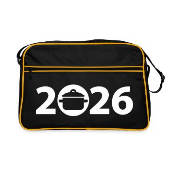 Chef 2026, Chef 2026, Restaurateur 2026 - Retro Bag - black/gold - Front