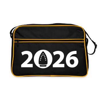 Ironing 2026, Ironing 2026 - Retro Bag - black/gold - Front