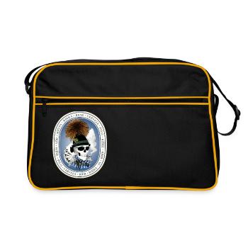Wiesn-skull - Retro Bag - black/gold - Front