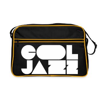Bold cool jazz logo design - Retro Bag - black/gold - Front