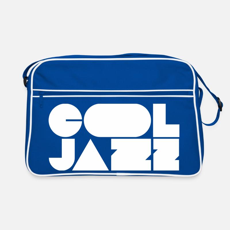 Bold cool jazz logo design Retro Bag