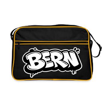 Bern Throwie - Retro Tasche - Schwarz/Gold - Vorne