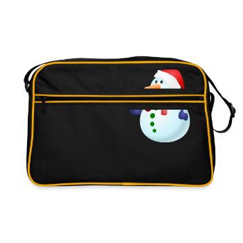 SCHNEEMANN - Retro Tasche - Schwarz/Gold - Vorne