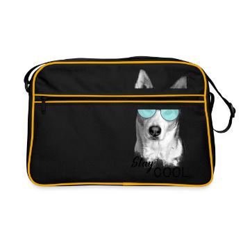 Dog - Stay Cool - Retro Bag - black/gold - Front