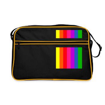 rainbow Flag - Sac Retro - noir/or - Devant