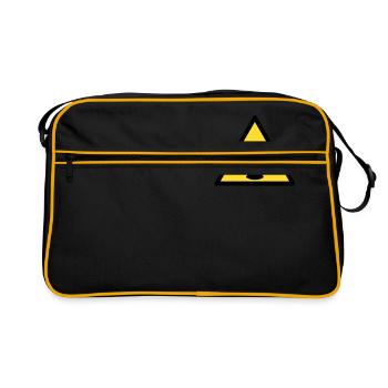 radioactif - Sac Retro - noir/or - Devant
